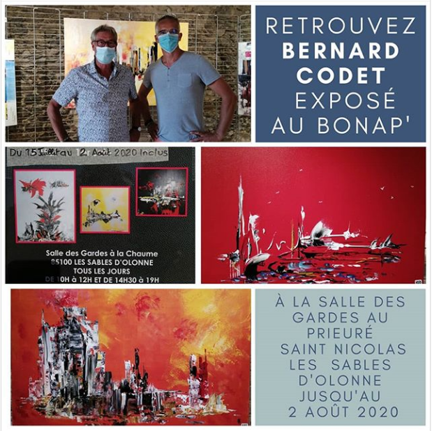 Tableaux de Bernard Codet exposés au Bonap’