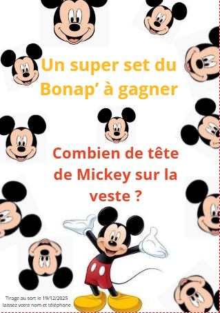 Jeu concours des têtes de Mickey
